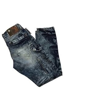 Heritage America NWT Stone Wash Rip and Repair Skinny Jeans Men 32